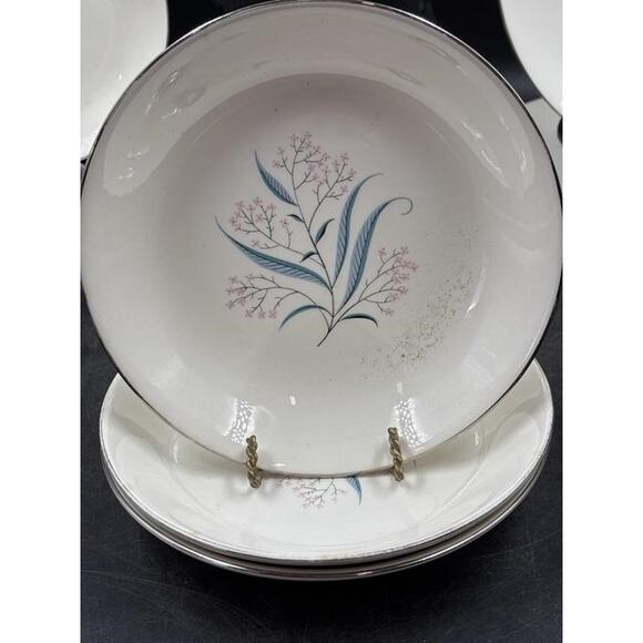 Alliance China Co. Regal Hand Decorated China Set - Platinum Rim -Chip on Saucer - Picture 7 of 16